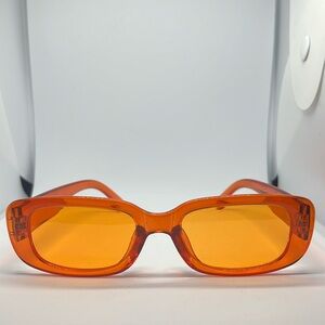 Male Retro Rectangle Vintage Fashion Glasses with UV 400 Protection